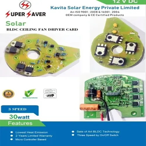 Solar BLDC Ceiling Fan Control Card In Andaman and Nicobar Islands